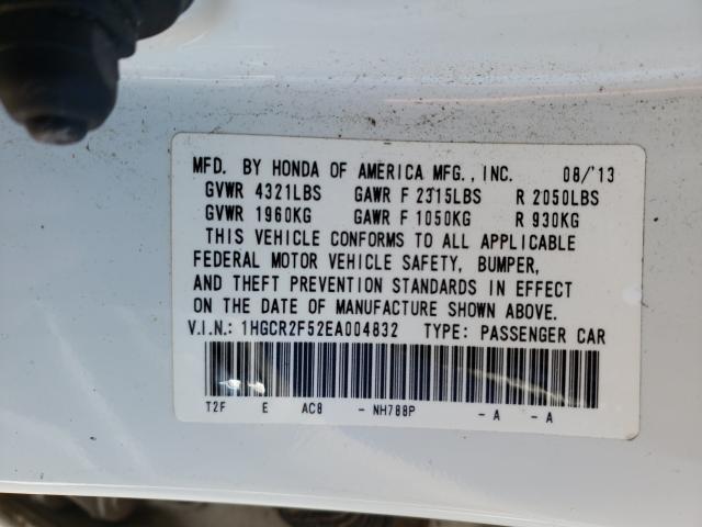 Photo 9 VIN: 1HGCR2F52EA004832 - HONDA ACCORD SPO 