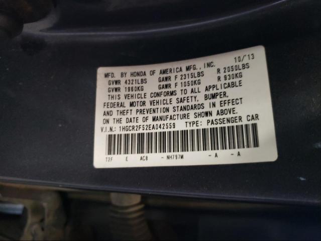 Photo 9 VIN: 1HGCR2F52EA042559 - HONDA ACCORD SPO 