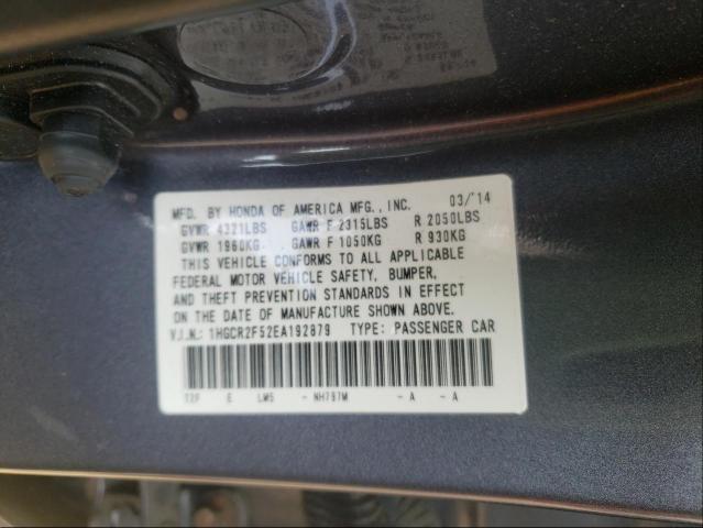 Photo 9 VIN: 1HGCR2F52EA192879 - HONDA ACCORD SPO 