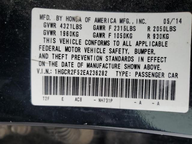 Photo 11 VIN: 1HGCR2F52EA236282 - HONDA ACCORD 