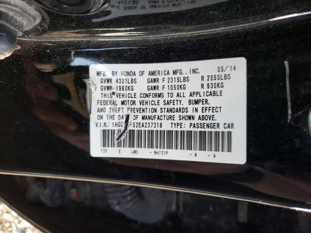 Photo 9 VIN: 1HGCR2F52EA237318 - HONDA ACCORD SPO 