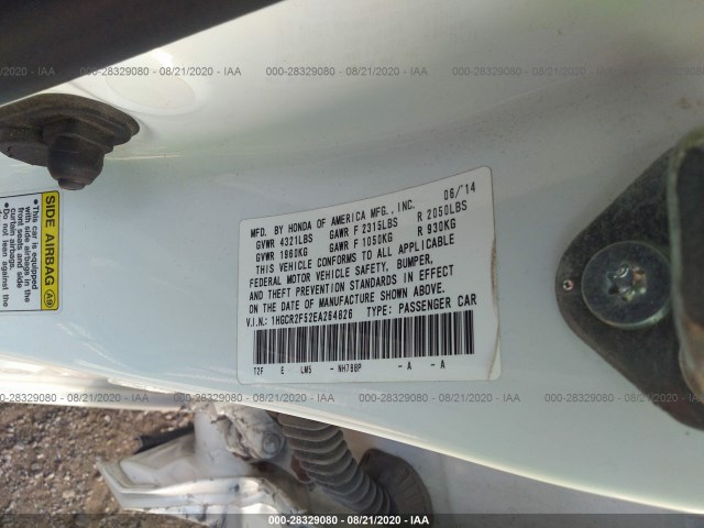 Photo 8 VIN: 1HGCR2F52EA264826 - HONDA ACCORD SEDAN 