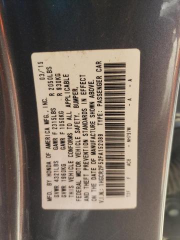 Photo 12 VIN: 1HGCR2F52FA152089 - HONDA ACCORD 