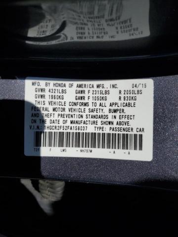 Photo 9 VIN: 1HGCR2F52FA158037 - HONDA ACCORD SPO 