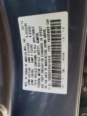 Photo 11 VIN: 1HGCR2F52FA174478 - HONDA ACCORD SPO 