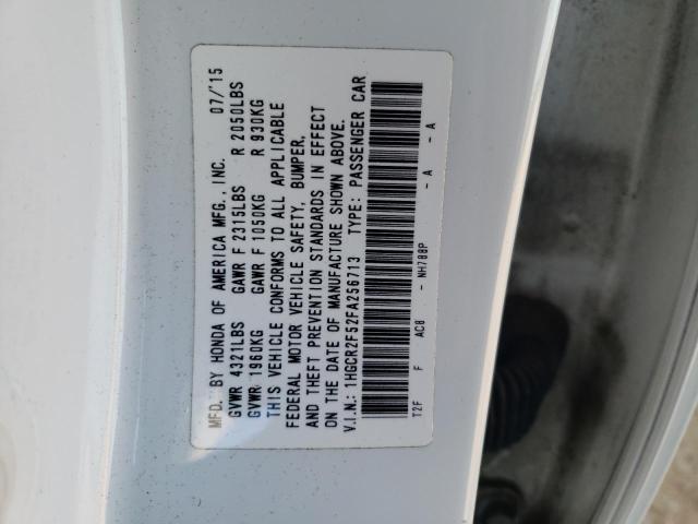 Photo 12 VIN: 1HGCR2F52FA256713 - HONDA ACCORD SPO 