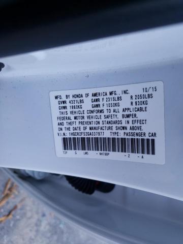 Photo 9 VIN: 1HGCR2F52GA037977 - HONDA ACCORD SPO 