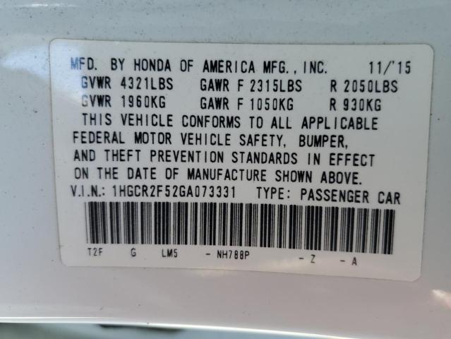 Photo 11 VIN: 1HGCR2F52GA073331 - HONDA ACCORD SPO 