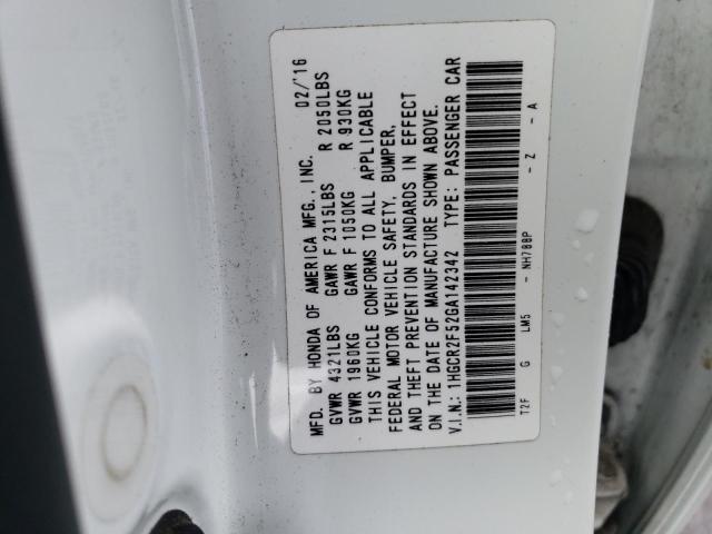 Photo 11 VIN: 1HGCR2F52GA142342 - HONDA ACCORD SPO 