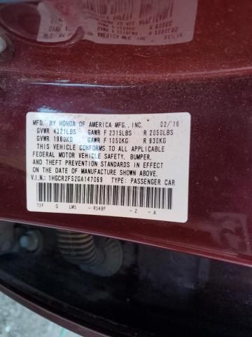 Photo 11 VIN: 1HGCR2F52GA147069 - HONDA ACCORD SPO 