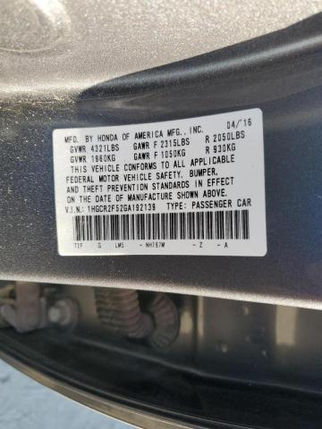 Photo 9 VIN: 1HGCR2F52GA192139 - HONDA ACCORD SPO 