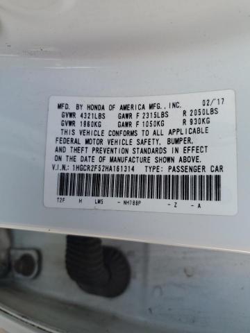 Photo 11 VIN: 1HGCR2F52HA161314 - HONDA ACCORD SPO 