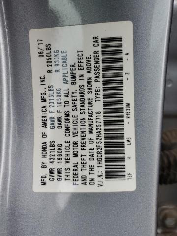 Photo 11 VIN: 1HGCR2F52HA257718 - HONDA ACCORD SPO 