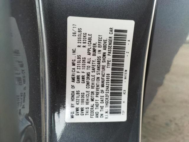 Photo 11 VIN: 1HGCR2F52HA259856 - HONDA ACCORD SPO 