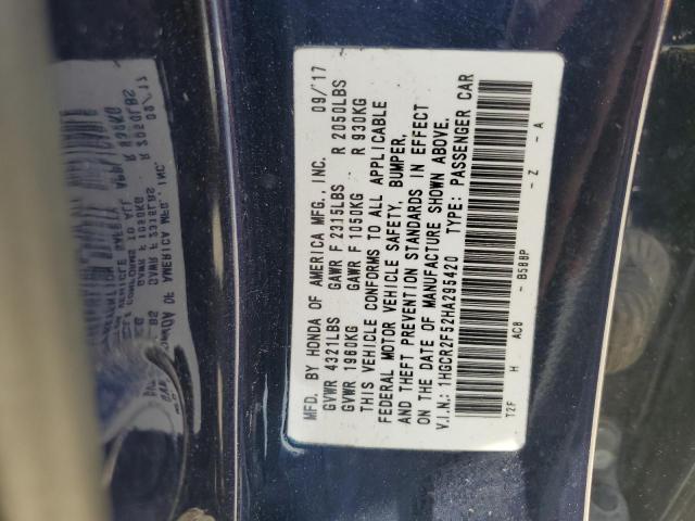 Photo 11 VIN: 1HGCR2F52HA295420 - HONDA ACCORD 