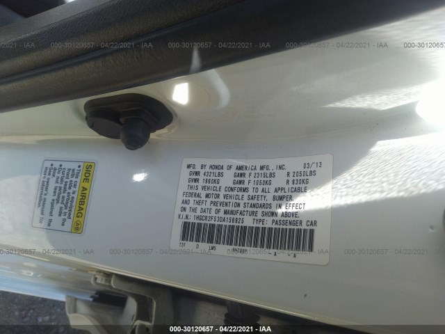 Photo 8 VIN: 1HGCR2F53DA156925 - HONDA ACCORD SDN 