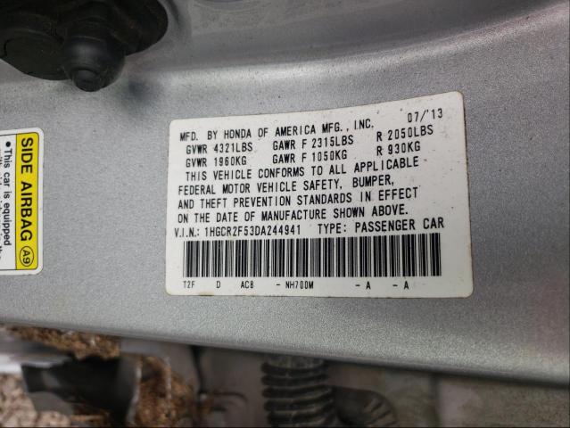 Photo 9 VIN: 1HGCR2F53DA244941 - HONDA ACCORD SPO 