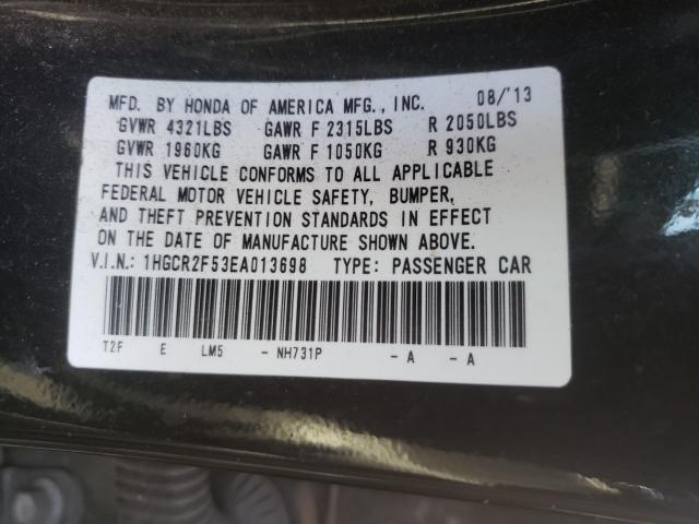 Photo 9 VIN: 1HGCR2F53EA013698 - HONDA ACCORD SPO 