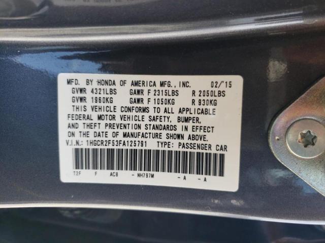 Photo 11 VIN: 1HGCR2F53FA125791 - HONDA ACCORD SPO 