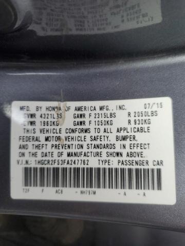 Photo 11 VIN: 1HGCR2F53FA247762 - HONDA ACCORD 