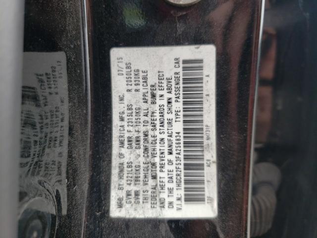 Photo 9 VIN: 1HGCR2F53FA256834 - HONDA ACCORD SPO 