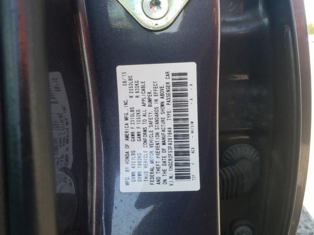 Photo 9 VIN: 1HGCR2F53FA267848 - HONDA ACCORD 