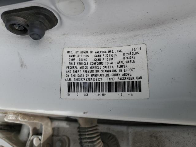 Photo 11 VIN: 1HGCR2F53GA052021 - HONDA ACCORD SPO 