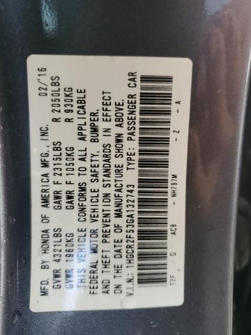 Photo 11 VIN: 1HGCR2F53GA132743 - HONDA ACCORD SPO 