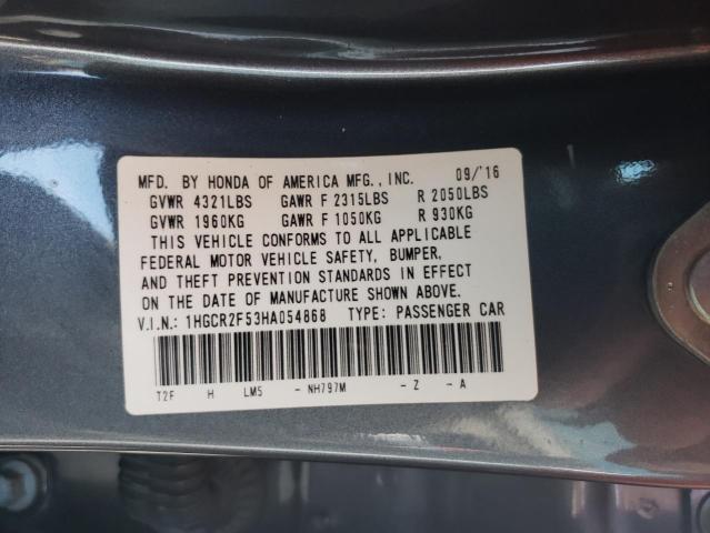 Photo 11 VIN: 1HGCR2F53HA054868 - HONDA ACCORD SPO 