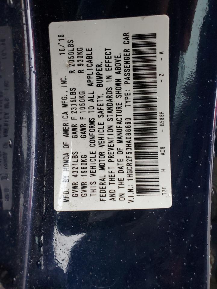 Photo 11 VIN: 1HGCR2F53HA088860 - HONDA ACCORD 