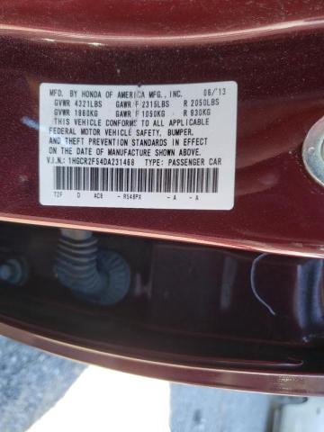 Photo 9 VIN: 1HGCR2F54DA231468 - HONDA ACCORD SPO 