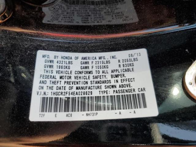 Photo 12 VIN: 1HGCR2F54EA028629 - HONDA ACCORD SPO 