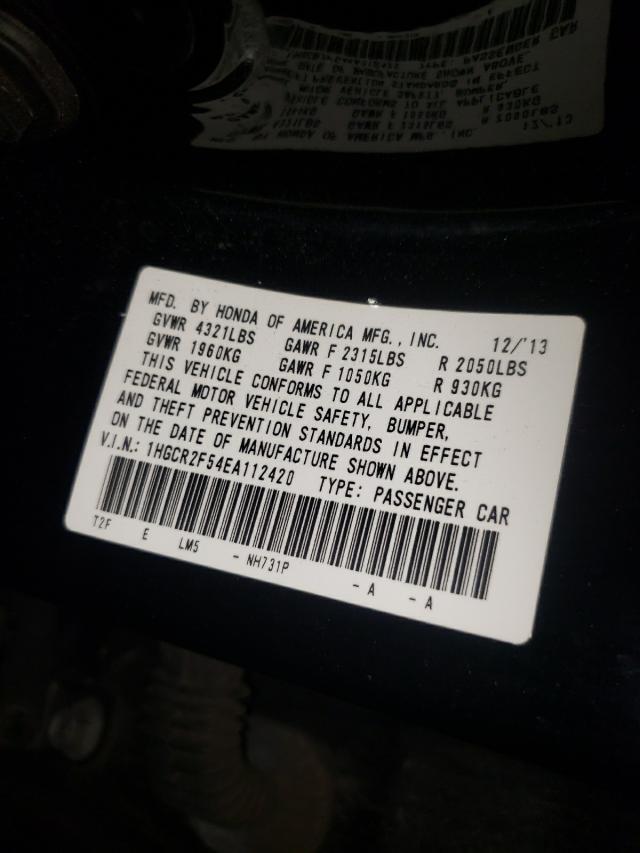 Photo 9 VIN: 1HGCR2F54EA112420 - HONDA ACCORD SPO 