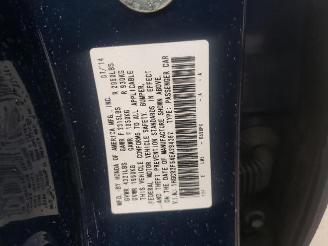 Photo 9 VIN: 1HGCR2F54EA294362 - HONDA ACCORD SPO 