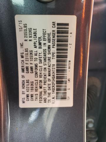 Photo 12 VIN: 1HGCR2F54GA047278 - HONDA ACCORD 