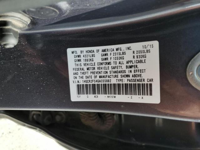 Photo 9 VIN: 1HGCR2F54GA055882 - HONDA ACCORD SPO 