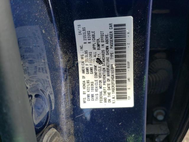 Photo 11 VIN: 1HGCR2F54GA185869 - HONDA ACCORD 