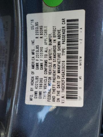 Photo 11 VIN: 1HGCR2F54GA206316 - HONDA ACCORD SPO 