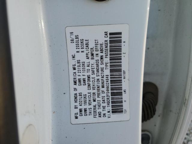 Photo 12 VIN: 1HGCR2F54HA024648 - HONDA ACCORD 