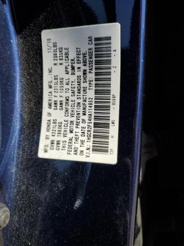 Photo 12 VIN: 1HGCR2F54HA114852 - HONDA ACCORD 