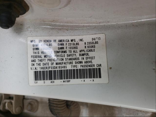 Photo 9 VIN: 1HGCR2F55DA165495 - HONDA ACCORD SPO 