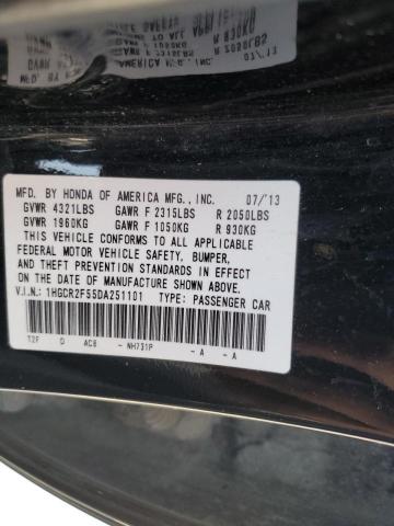 Photo 11 VIN: 1HGCR2F55DA251101 - HONDA ACCORD 