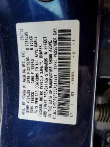 Photo 11 VIN: 1HGCR2F55EA017851 - HONDA ACCORD 