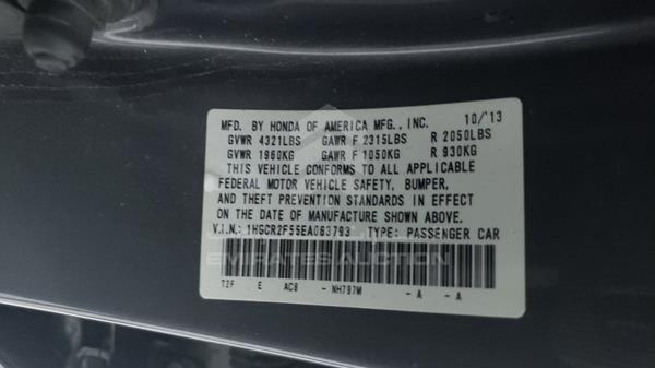 Photo 2 VIN: 1HGCR2F55EA063793 - HONDA ACCORD 