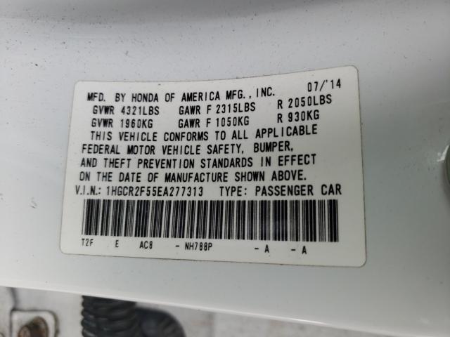 Photo 9 VIN: 1HGCR2F55EA277313 - HONDA ACCORD SPO 