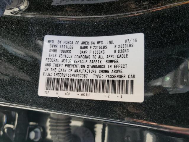 Photo 12 VIN: 1HGCR2F55HA007387 - HONDA ACCORD SPO 