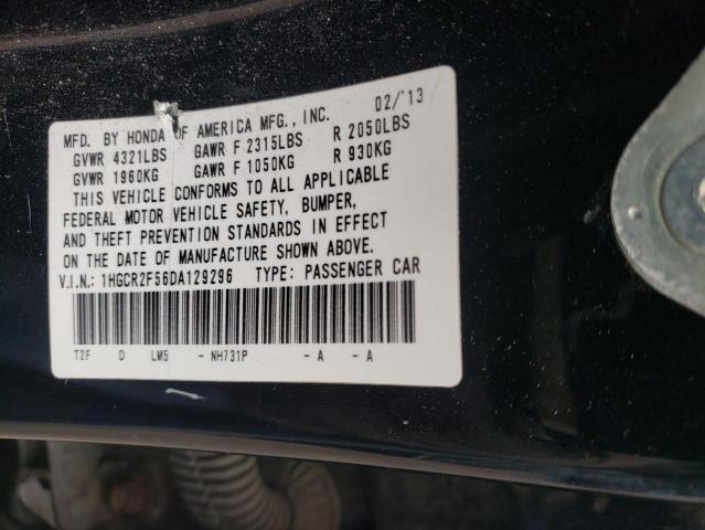 Photo 11 VIN: 1HGCR2F56DA129296 - HONDA ACCORD SPO 