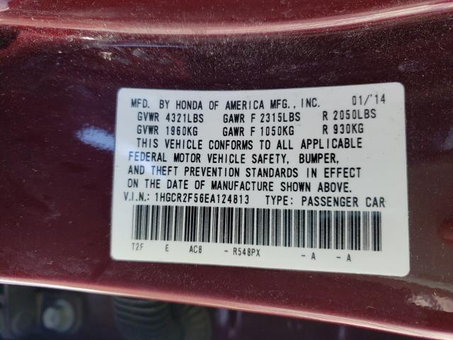 Photo 9 VIN: 1HGCR2F56EA124813 - HONDA ACCORD SPO 