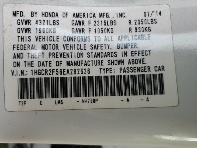 Photo 11 VIN: 1HGCR2F56EA282536 - HONDA ACCORD 