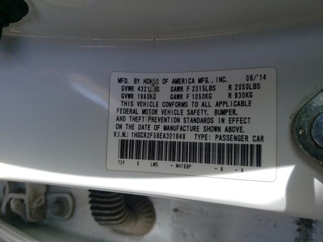 Photo 9 VIN: 1HGCR2F56EA301649 - HONDA ACCORD SPO 